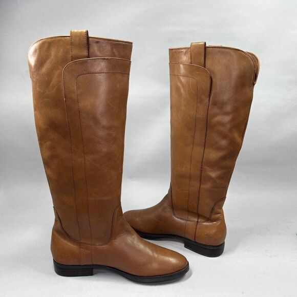 Brown Leather Knee-High Boots - Picture 9 of 15